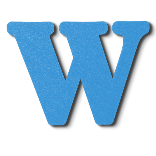 Individual Letters - Block Font