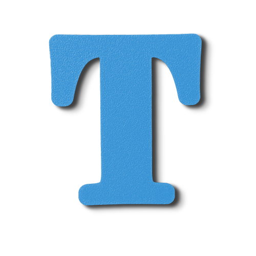 Individual Letters - Block Font