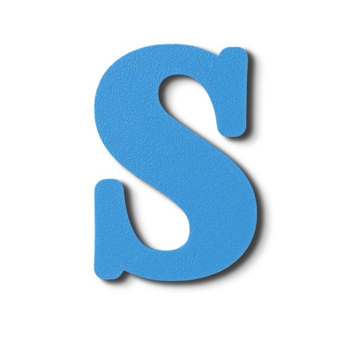 Individual Letters - Block Font