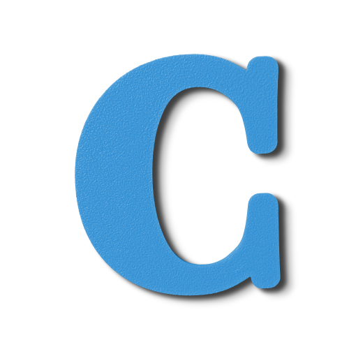 Individual Letters - Block Font