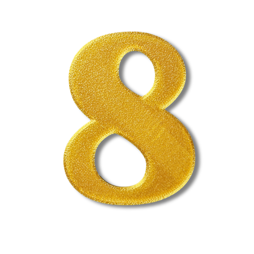 Block Font - Individual Numbers