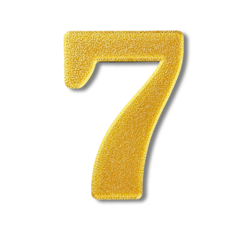 Individual Numbers - Block Font