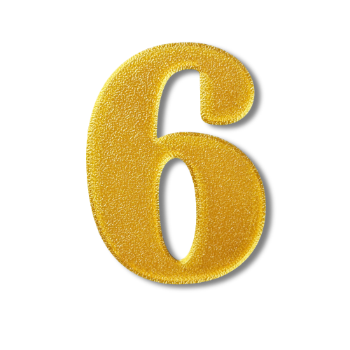 Individual Numbers - Block Font