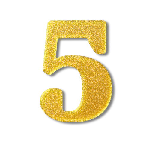 Block Font - Individual Numbers