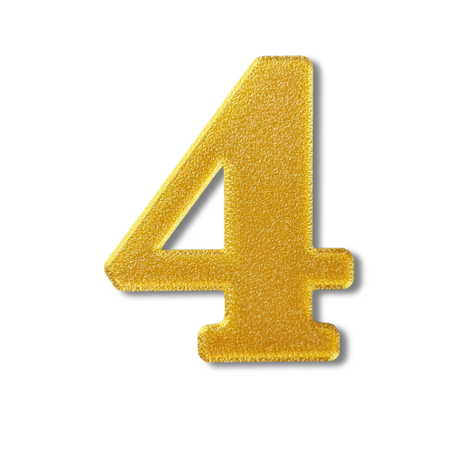 Block Font - Individual Numbers