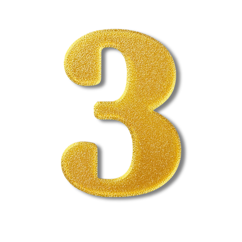 Individual Numbers - Block Font