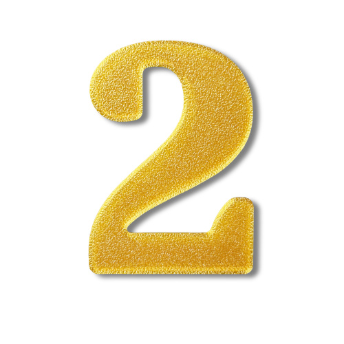 Block Font - Individual Numbers