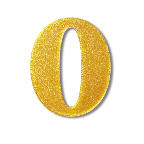 Block Font - Individual Numbers