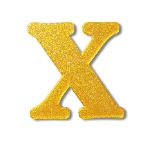 Individual Letters - Block Font