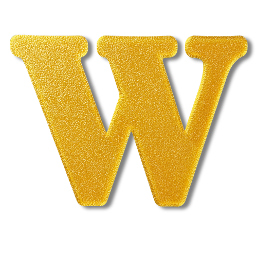 Individual Letters - Block Font