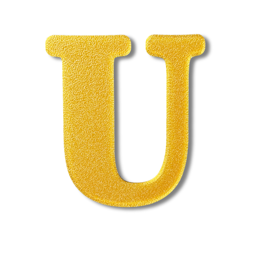 Individual Letters - Block Font