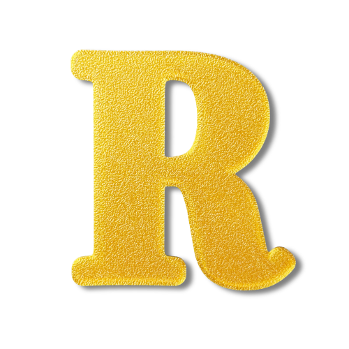 Individual Letters - Block Font