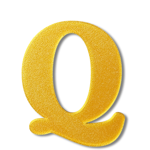 Individual Letters - Block Font