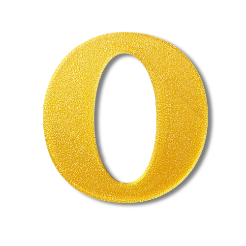 Individual Letters - Block Font