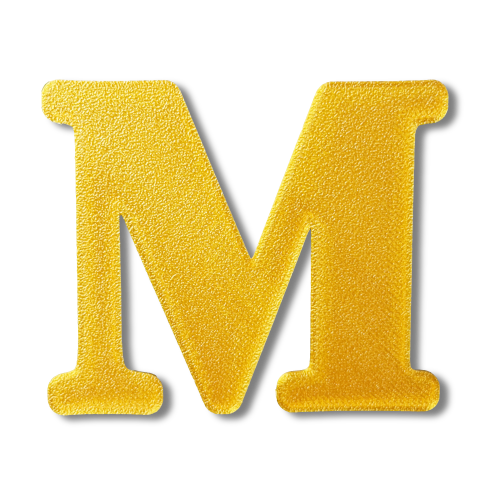 Individual Letters - Block Font