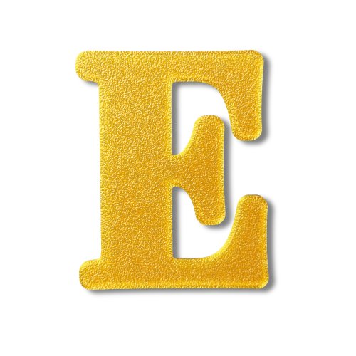 Individual Letters - Block Font