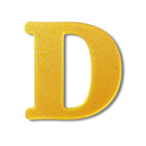 Individual Letters - Block Font