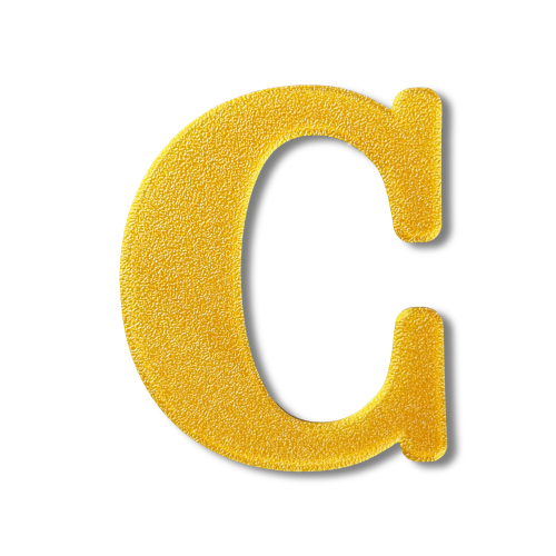 Individual Letters - Block Font