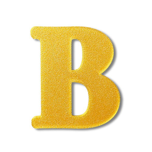 Block Font - Individual Letters