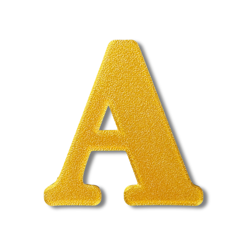 Individual Letters - Block Font