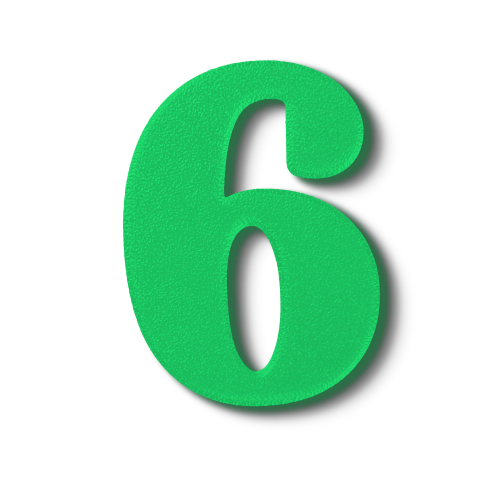 Block Font - Individual Numbers