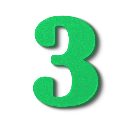 Individual Numbers - Block Font