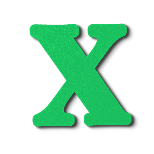 Block Font - Individual Letters