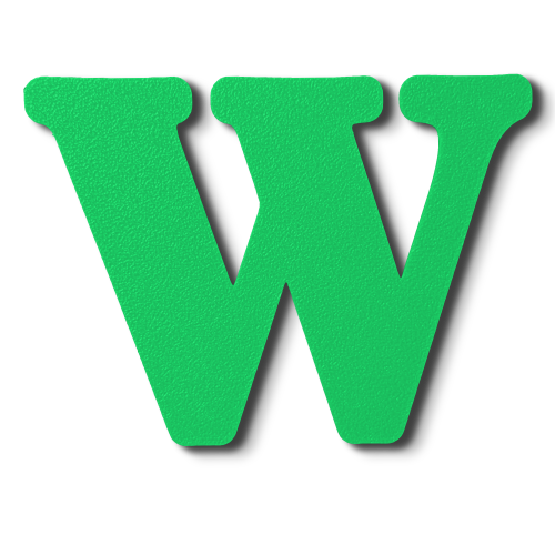 Individual Letters - Block Font