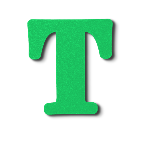 Individual Letters - Block Font