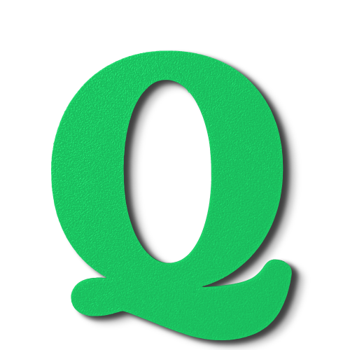 Individual Letters - Block Font