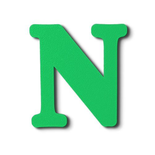 Individual Letters - Block Font