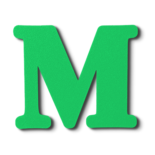 Block Font - Individual Letters