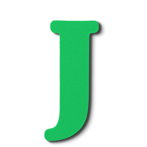 Individual Letters - Block Font