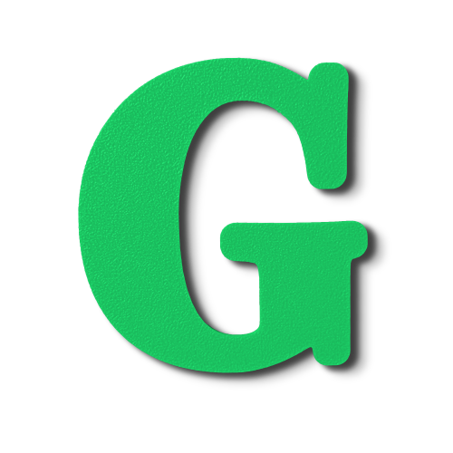 Individual Letters - Block Font