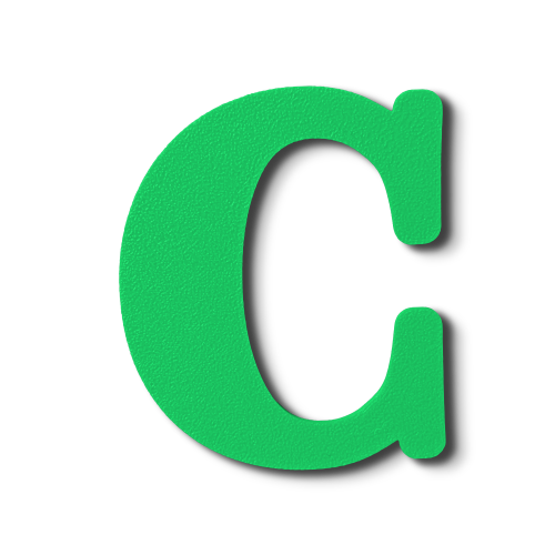 Individual Letters - Block Font