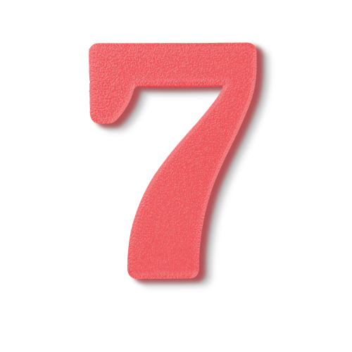 Individual Numbers - Block Font