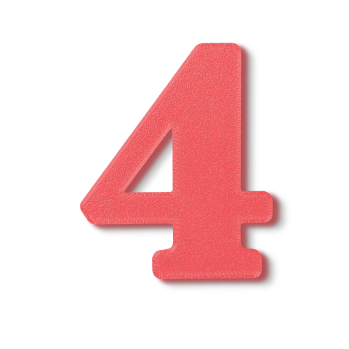 Block Font - Individual Numbers