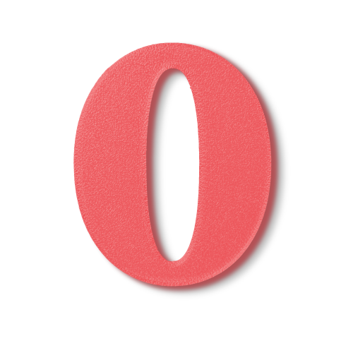 Individual Numbers - Block Font