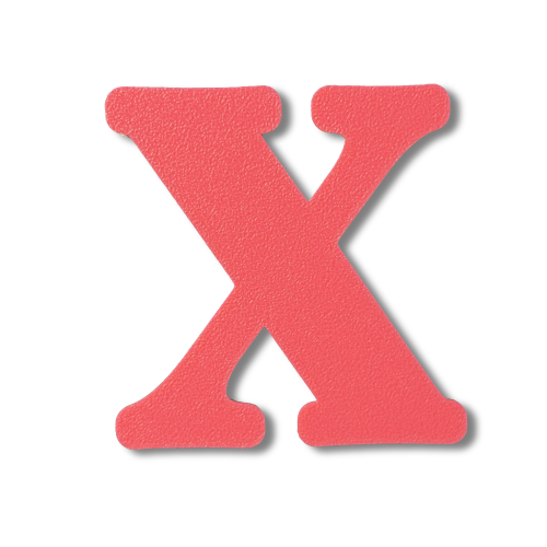 Individual Letters - Block Font