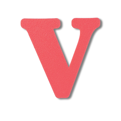 Individual Letters - Block Font