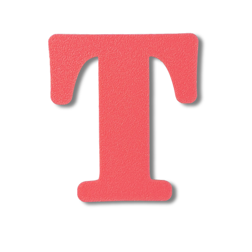 Individual Letters - Block Font