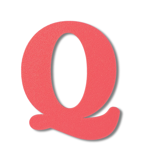 Individual Letters - Block Font