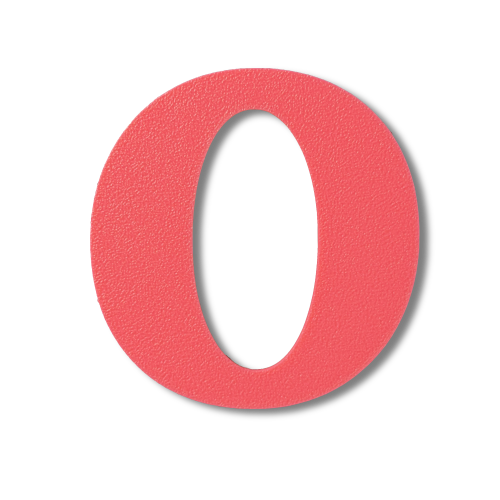 Individual Letters - Block Font