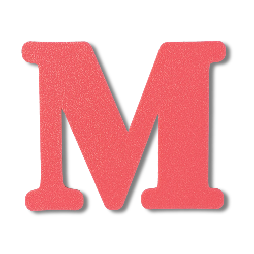 Individual Letters - Block Font