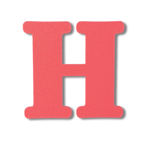 Individual Letters - Block Font