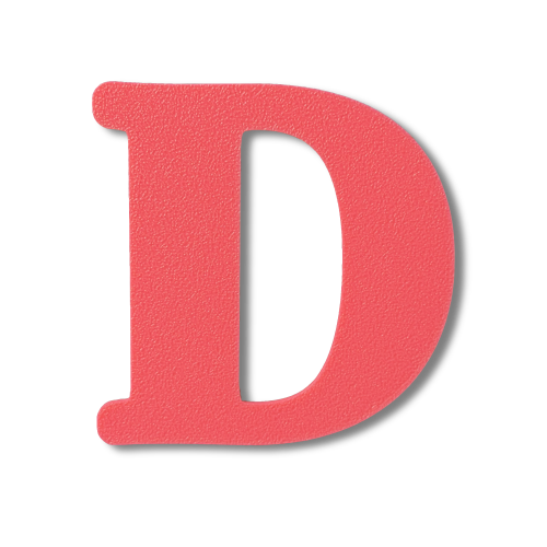 Block Font - Individual Letters