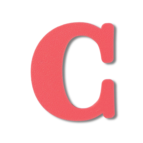 Individual Letters - Block Font