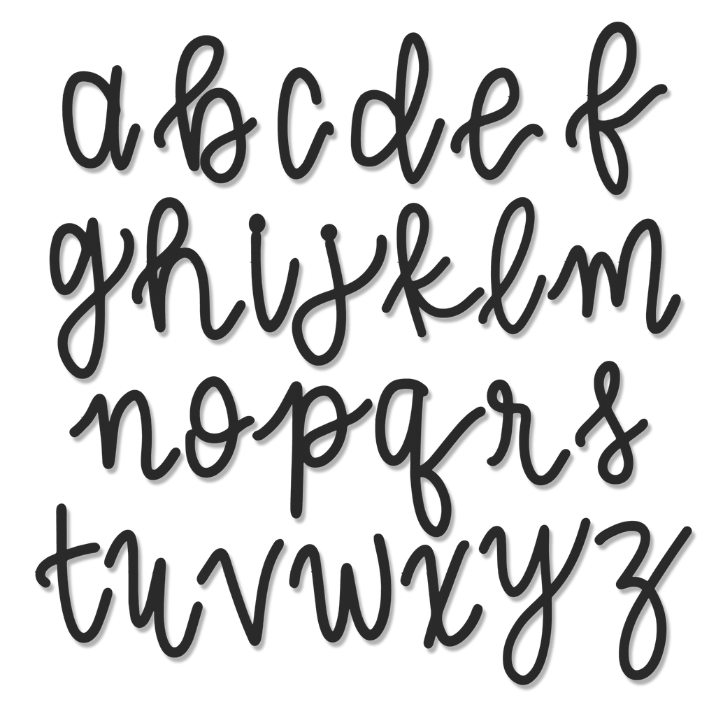 Script Font - 50 Pack