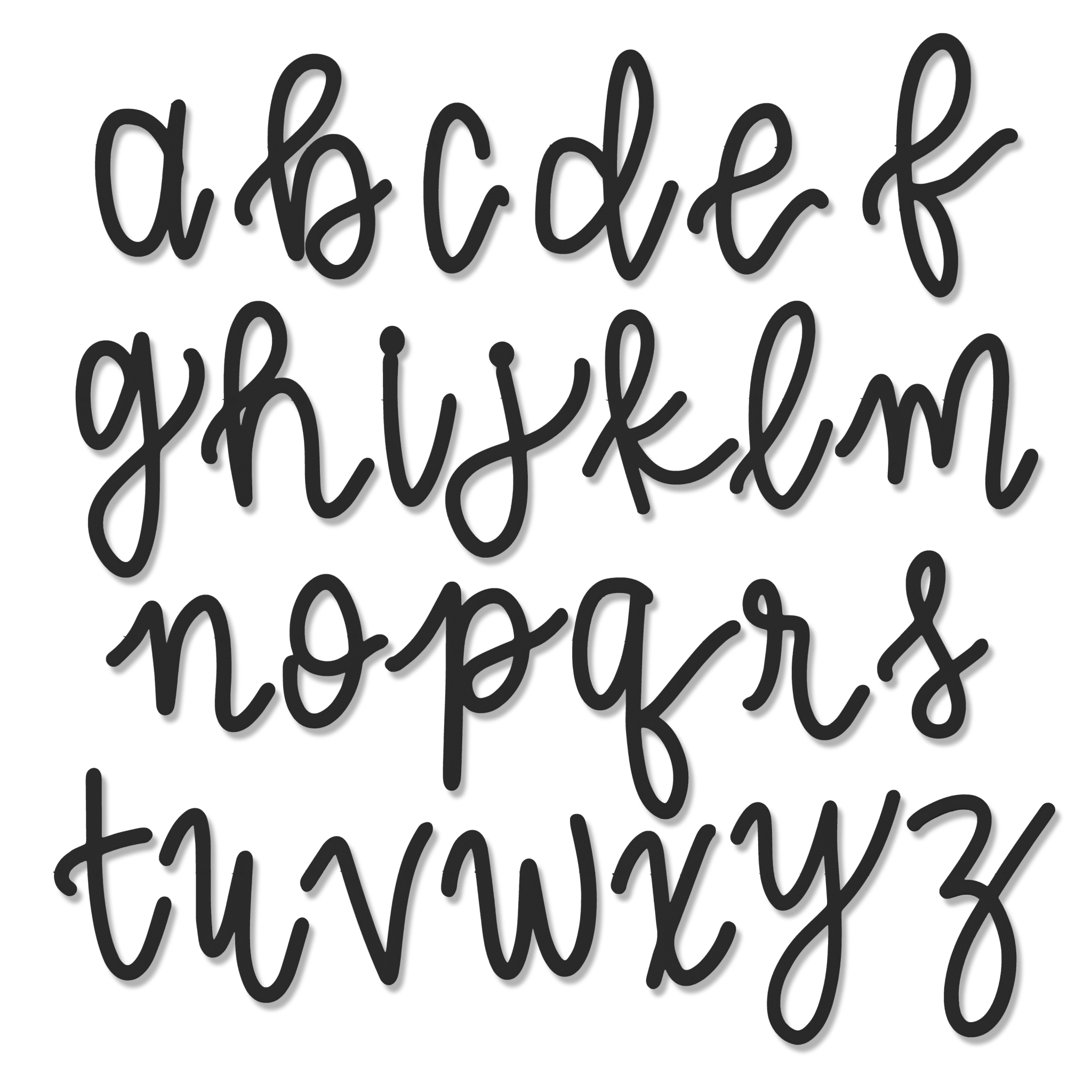 Script Font - 50 Pack
