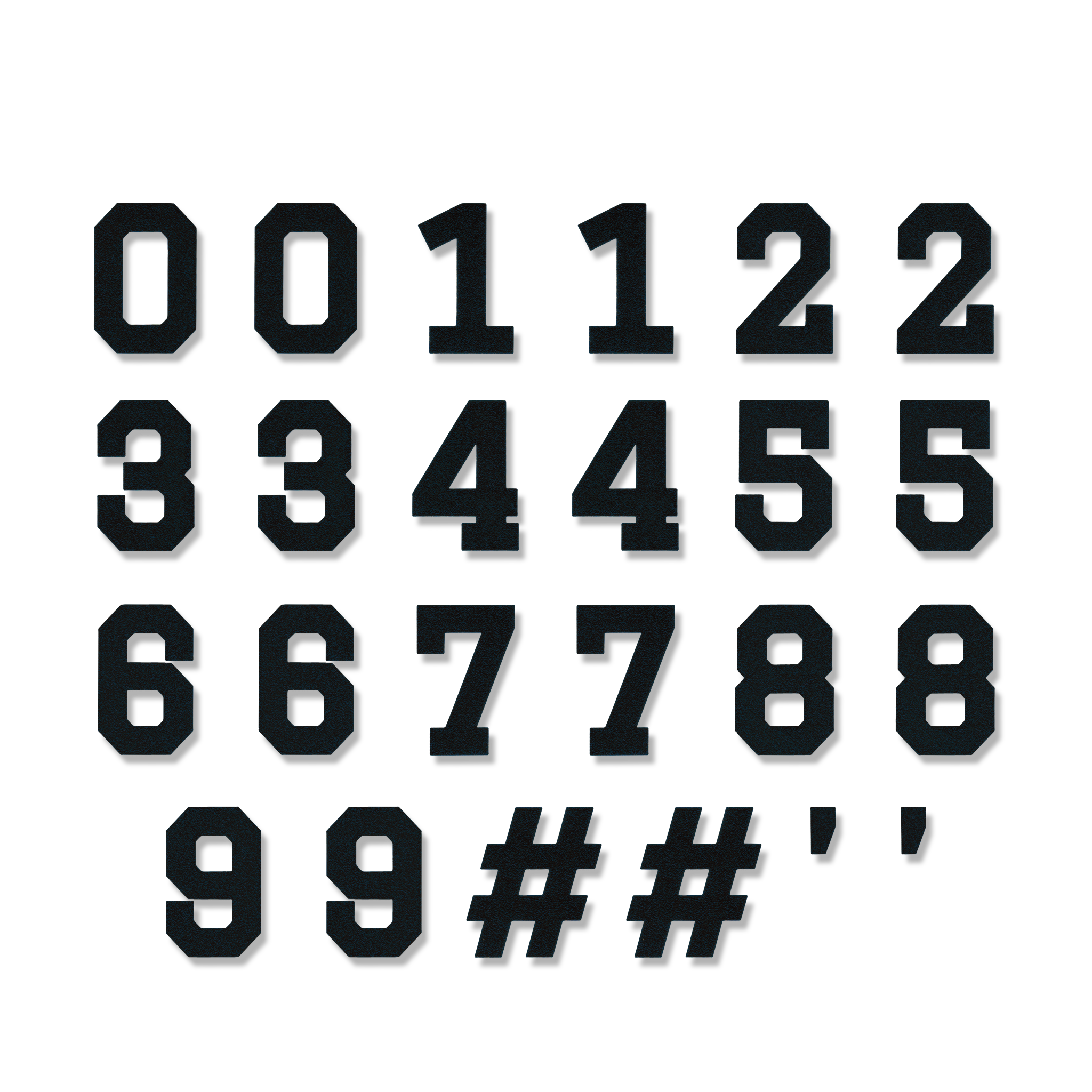 Varsity Font - Numbers Pack